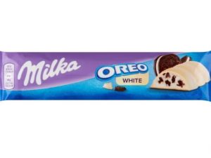 חטיף שוקולד לבן אישי מלא בקרם אוריאו - <span class='eng'>MILKA OREO WHITE</span>