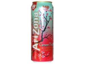 תה ירוק תפוח אדום ג'ינסנג בפחית ענק - <span class='eng'>ARIZONA RED APPLE GREEN TEA</span>