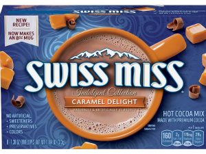 אבקה להכנת שוקו חם/ קר בטעם קרמל  - <span class='eng'>SWISS MISS</span>