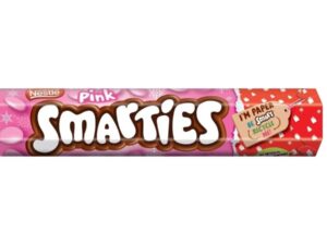 אריזת עדשים גדולה בטעם שוקולד ותות - <span class='eng'>SMARTIES PINK</span>