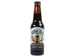 בקבוק בירה שחורה אמריקאית  - <span class='eng'>VIRGIL'S HANDCRAFTED ROOT BEER</span>