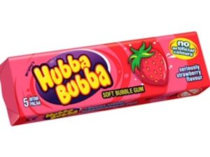 גומי לעיסה בטעם תות  - <span class='eng'>HUBBA BUBBA STRAWBERRY</span>