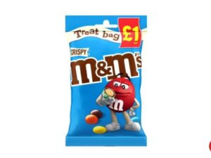 חטיף שוקולד במילוי קריספי 77 גרם - <span class='eng'>M&M'S CRISPY TREAT BAG</span>