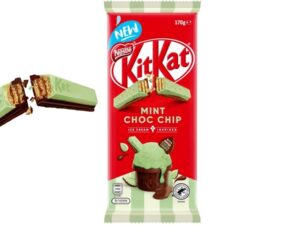 טבלת קיטקט מנטה ופצפוצי שוקולד ענקית - <span class='eng'>KITKAT MINT CHOC CHIP</span>