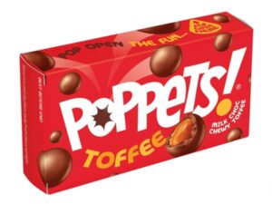 כדורי שוקולד חלב עם טופי - <span class='eng'>POPPETS TOFFEE</span>