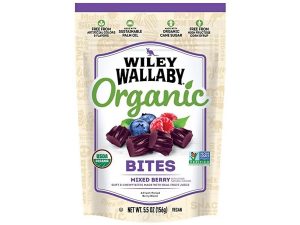 ליקריץ אוסטרלי אורגני בטעם פירות יער  - <span class='eng'>WILEY WALLABY ORGANIC BITES</span>