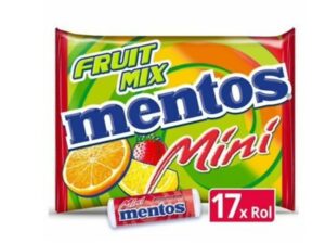 מארז 17 יחידות מיני מנטוס בטעמי פירות  - <span class='eng'>MINI MENTOS ASSORTED FRUIT</span>