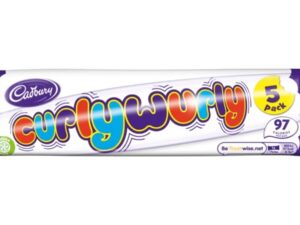 מארז 5 חטיפי שוקולד קרמל - <span class='eng'>CADBURY CURLY WURLY</span>