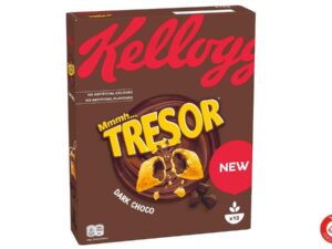 מיקס קורנפלקס במילוי קרם שוקולד מריר - <span class='eng'>KELLOGG'S TRE'SOR DARK CHOCO</span>