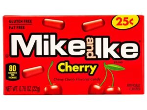 סוכריות גומי בטעם דובדבן בקופסא אישית קטנה  - <span class='eng'>MIKE & IKE CHERRY</span>