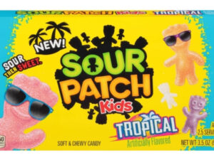 סוכריות גומי חמוצות בטעם טרופי  בקופסא  - <span class='eng'>SOUR PATCH KIDS TROPICAL</span>