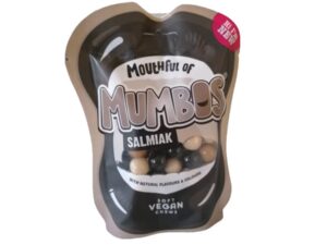 סוכריות לעיסה טבעוניות בטעמי ליקריץ  - <span class='eng'>MUMBOS SALMIAK</span>