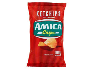 צ'יפס איטלקי משובח בטעם קטשופ אדום  - <span class='eng'>AMICA CHIPS KETCHIP </span>
