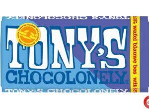 שוקולד לבן עם ופל ויוגורט אוכמניות - <span class='eng'>Tony's Chocolonely</span>