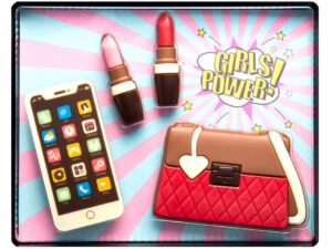 שוקולד מפוסל בצורת ערכת בנות