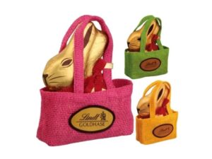 שפן הזהב הגדול שוקולד חלב בתיק קש  - <span class='eng'>LINDT  GOLDHASE</span>