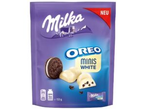 שקית מיני חטיפים - <span class='eng'>MILKA OREO MINIS WHITE לבן</span>