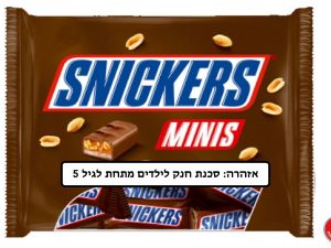 אריזה משפחתית חטיפי שוקולד סניקרס - <span class='eng'>SNICKERS</span>