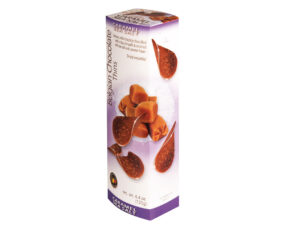 דפי שוקולד בלגי דקים קרמל מלח ים - <span class='eng'>BELGIAN CHOCOLATE THINS CARAMEL</span>