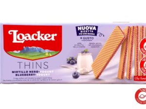 וופלים במילוי יוגורט ואוכמניות 150 גרם  - <span class='eng'>LOACKER THINS BLUEBERRY</span>