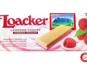 וופלים במילוי יוגורט ופטל 150 גרם  - <span class='eng'>LOACKER THINS RASPBERRY</span>