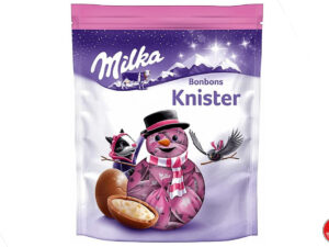 כדורי שוקולד חלב במילוי קרם חלב עם סוכריות קופצות - <span class='eng'>MILKA BONBONS KNETTER</span>