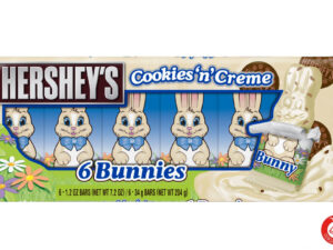 מארז 6 ארנבוני שוקולד לבן ועוגיות - <span class='eng'>HERSHEY'S 6 BUNNIES COOKIES & CREAM</span>