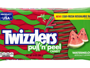 ממתק בטעם אבטיח אריזה ענקית - <span class='eng'>TWIZZLERS PULL & PEEL</span>