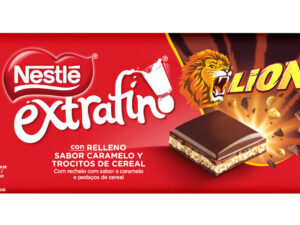 שוקולד במילוי קרמל ופיצפוצים - <span class='eng'>EXTRAFINO LION</span>