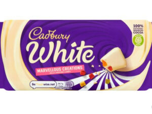 שוקולד גדול לבן סוכריות קופצות - <span class='eng'>CADBURY WHITE MARVELLOUS</span>