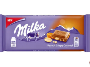 שוקולד חלב גדול עם בוטנים וקרמל - <span class='eng'>MILKA PEANUT CARAMEL</span>