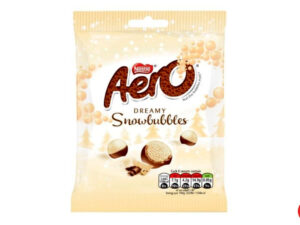 שקית כדורי שוקולד אוורירי מצופים בשוקולד לבן - <span class='eng'>AERO SNOWBUBBLES</span>