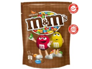 שוקולד חלב בשקית גדולה יותר חומה 220 גרם - <span class='eng'>M&M</span>