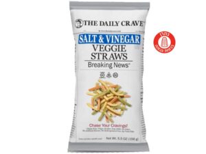חטיף צ'יפס ירקות בטעם חומץ ומלח  - <span class='eng'>The Daily Crave Veggie Straws Salt & Vinegar</span>