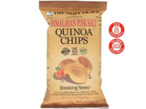 חטיף צ'יפס קינואה מלח הימליה  - <span class='eng'>The Daily Crave Quinoa Chips Himalayan Pink Salt</span>