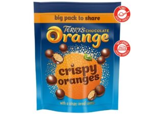 כדורי שוקולד חלב תפוז אמיתי - <span class='eng'>Terry's Crispy Oranges with a crunchy cereal</span>