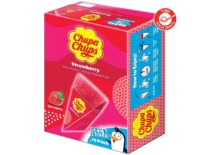 מארז 10 שלוקים להקפאה בטעם תות  - <span class='eng'>Chupa Chups Strawberry Triangles Freeze Pops</span>