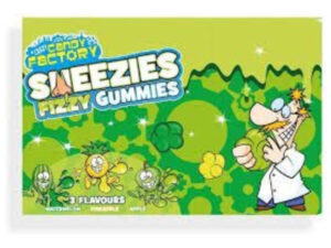 מיקס סוכריות גומי בטעמי אבטיח תפוח ואננס  - <span class='eng'>CANDY FACTORY SNEEZIES FIZZY  GUMMIES</span>