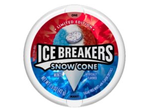 סוכריות מנטה בטעמי ברד - <span class='eng'>ICE BREAKERS SNOW CONES</span>