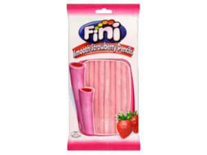 צינורות גומי ממולאים בטעם תות - <span class='eng'>FINI STRAWBERRY SMOOTH PENCILS</span>