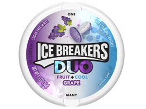 קוביות מסטיק מרענן בקופסא בטעם ענבים  - <span class='eng'>Icebreakers Ice Cubes Arctic Grape</span>