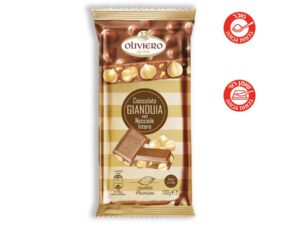 שוקולד ג'ינדויה איטלקי משובח עם אגוזי לוז שלמים - <span class='eng'>OLIVIERO</span>