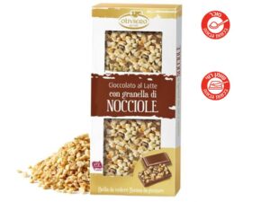 שוקולד חלב עם אגוזי לוז קצוצים - <span class='eng'>OLIVIERO</span>