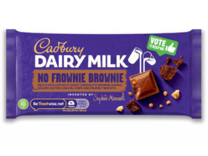 שוקולד חלב עם בראוניז וקרמל מלוח - <span class='eng'>CADBURY NO FROWNIE BROWNIE</span>