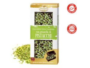 שוקולד מריר עם פיסטוקים קצוצים - <span class='eng'>OLIVIERO</span>