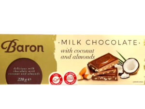 שוקולד חלב עם קוקוס ושקדים  - <span class='eng'>BARON</span>