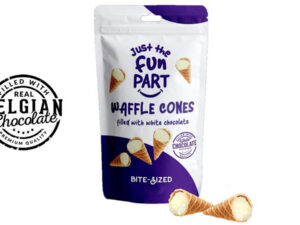 רק הסוף של הטילון ממולא בשוקולד מריר לבן איכותי - <span class='eng'>JUST THE FUN PART</span>