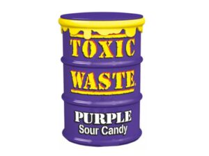 סוכריות חמוצות בחבית סגולה - TOXIC WASTE PURPLE SOUR CANDY