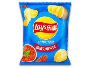 צ'יפס בטעם בשר אדום איטלקי - LAY'S Potato Chips Italian Red Meat