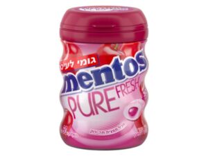 מסטיק מנטוס מרענן בטעם דובדבן ללא סוכר- MENTOS PURE FRESH CHERRY